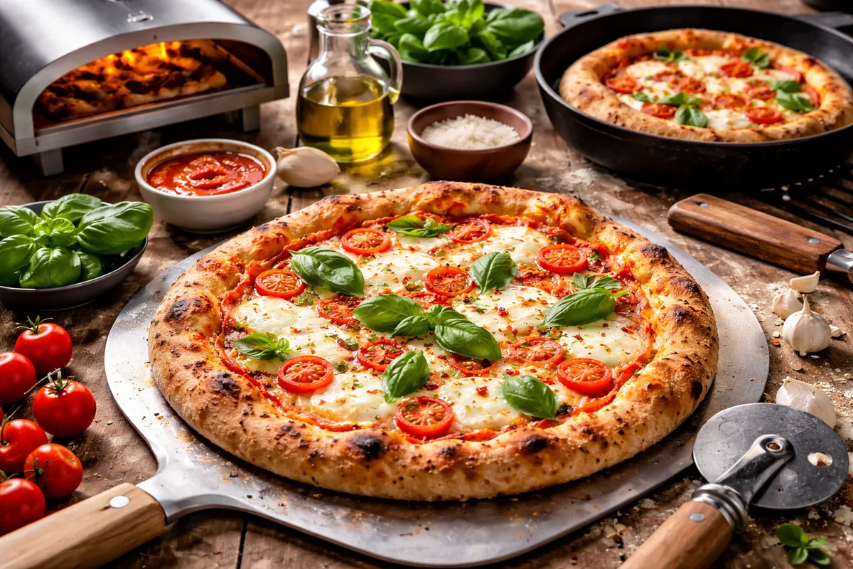 Comment réaliser une pizza maison avec des techniques de cuisson variées